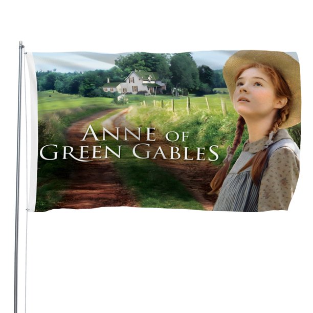 Ana de las Tejas Verdes Bandera impresa con temática, regalo perfecto para fanáticos, amigos y familiares, y adecuada para actividades al aire libre e interiores, decoraciones de fiesta. 120*180CM