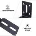 thumbnail image 4 of Weiweiguan 4pcs L-Shape Bracket Corner Brace 90 Degree Right Angle Bracket for Wood Shelves, 4 of 6