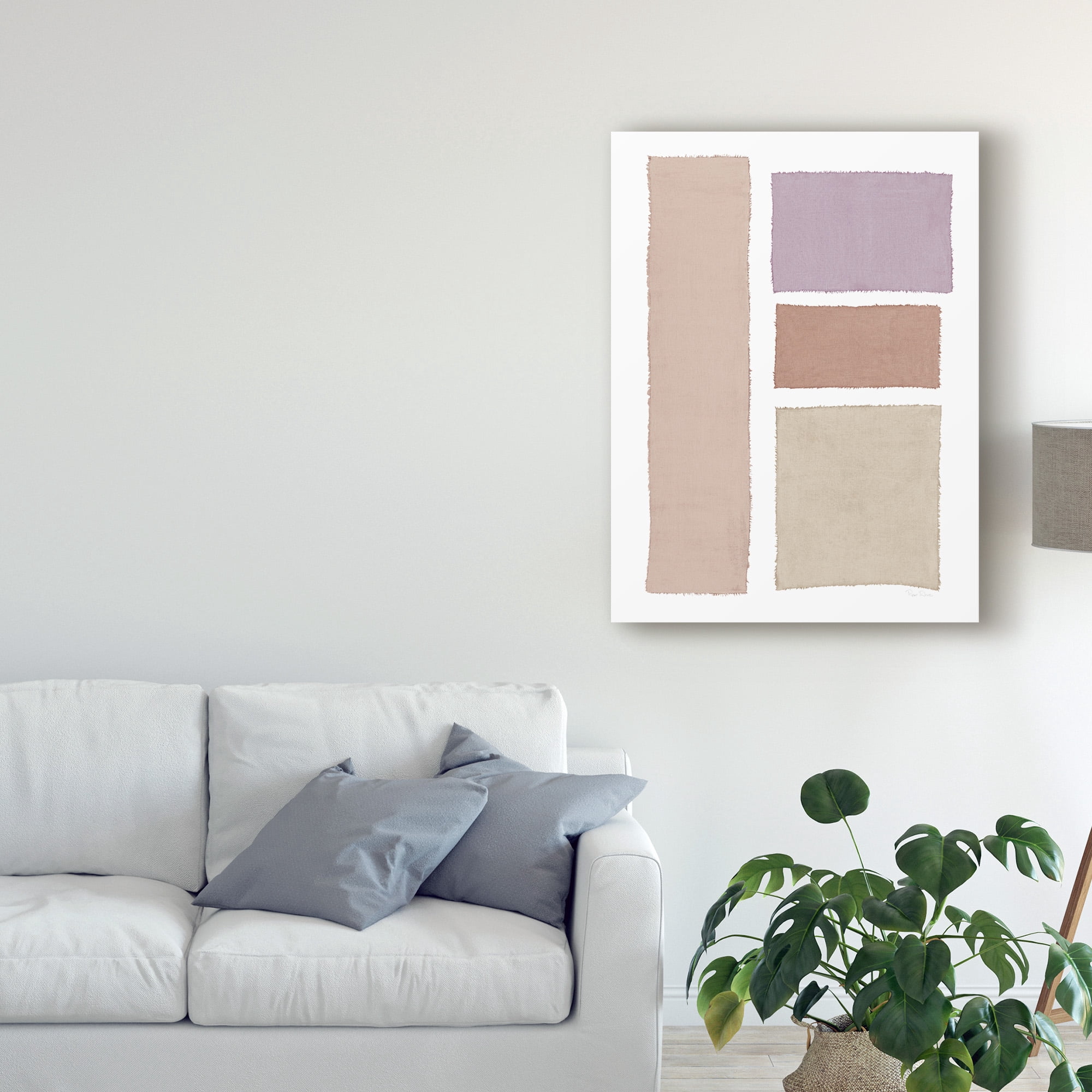 Trademark Fine Art 'Painted Weaving III on White Blush' Canvas Art by Piper Rhue