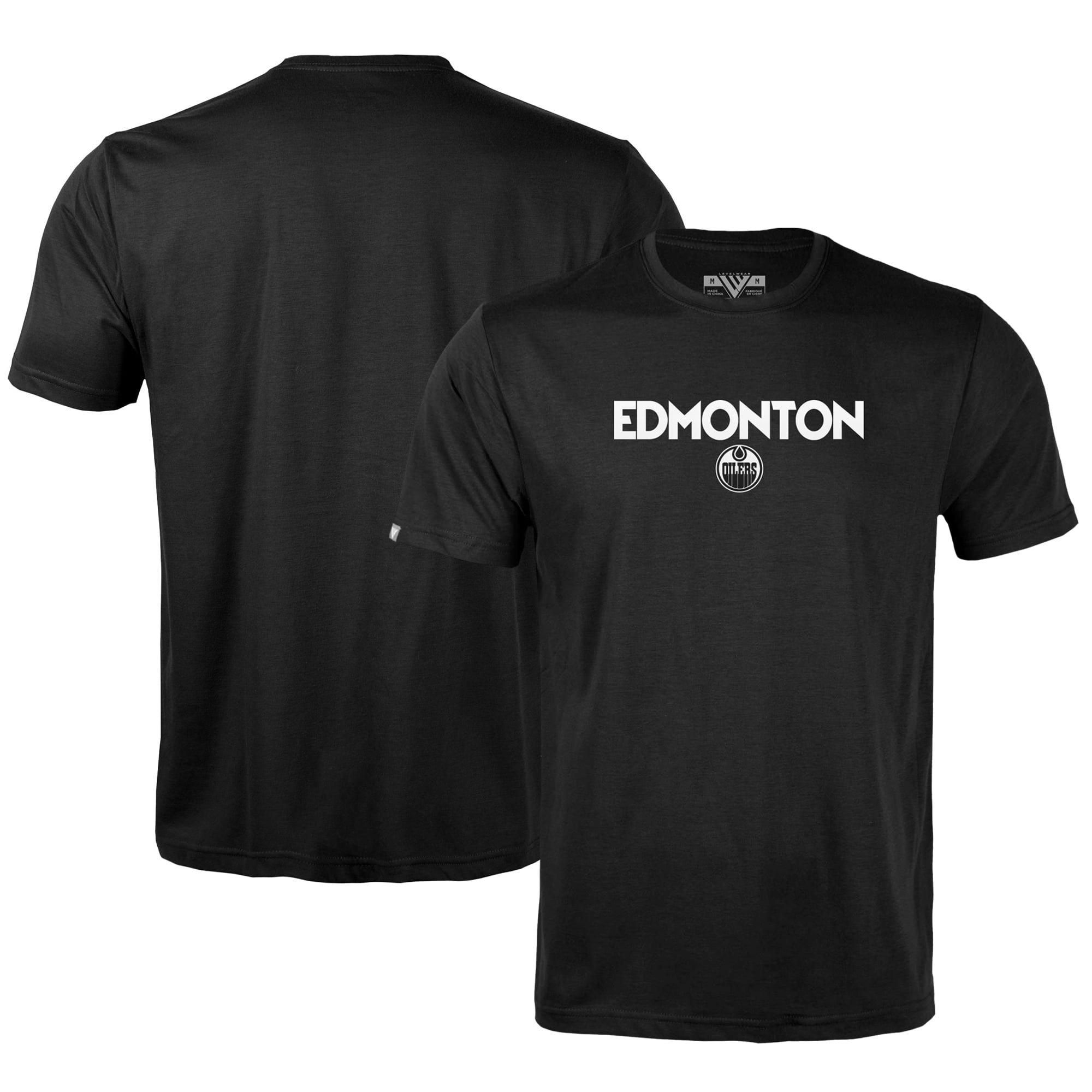 Men's Levelwear Black Edmonton Oilers Richmond City Capsule T-Shirt