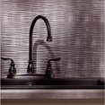 thumbnail image 3 of FASÄDE Ripple Decorative Vinyl Backsplash Panel in Crosshatch Silver (6X6 Inch Sample), 3 of 6