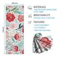 thumbnail image 2 of Pioneer Flower Floral Print Pattern Hot Yoga Mat Towel Non Slip for Hot Yoga - Quick-Drying Yoga Mat Cover with 4 Corner Pockets with Travel Bag - Hot Yoga Towel Non Slip 70"x26", 2 of 6