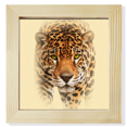 thumbnail image 1 of Cheetah Près Féroce Face Art Déco Mode Carré Cadre Mur Affichage de Table, 1 of 3