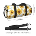 thumbnail image 2 of Fotbe Sunflowers Bolsa Deportiva de Lona Plegable con Estampado, Bolsa de Gimnasio con Bolsillo Seco/Húmedo, Bolsa de Viaje Ultraligera de Gran Capacidad, 2 of 6