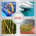 thumbnail image 3 of Polypropylene Rope 100Ft – 1/4 Inch Twisted Nautical Cord – Oil Resistant Yellow Heavy Duty Line Ideal for Boats, Dock – Increased Friction and Heat Resistance – High Tensile Strength Marine Cable, 3 of 5