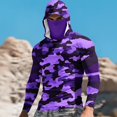 thumbnail image 7 of Afuyipoi Men Athletic Jackets,Flatlock Integrated Face Covering Lightweight Moisture-wicking Tops Purple L, 7 of 7