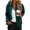 Green, variant on Women's Cable Knit Hooded Jackets Full Zipper Long Sleeve Floral Textured Jackets with Pockets for Everyday Fall Winter