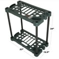 thumbnail image 3 of Stalwart Compact Garden Tool Storage Rack - Fits Over 30 Tools, 3 of 5