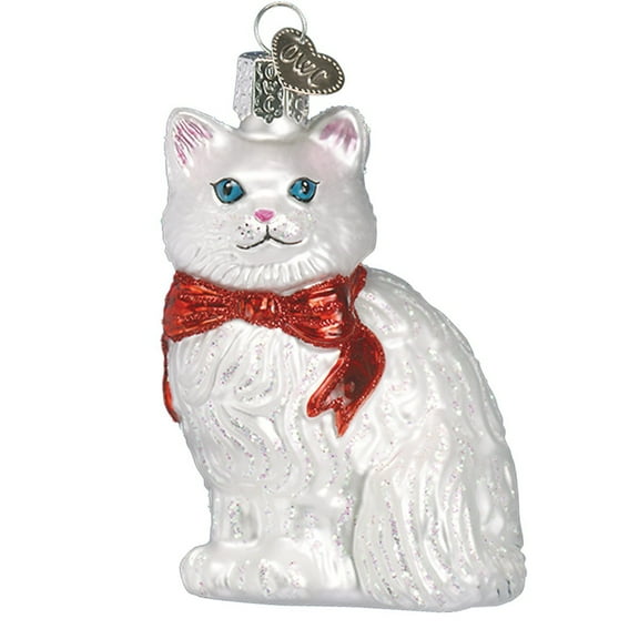 Old World Christmas Cat Lover Collection Glass Blown Ornaments for Christmas Tree Princess Kitty
