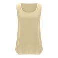 thumbnail image 6 of TKYCMSUAKI Womens Cotton Linen Tank Tops Dressy Double Layers Ruffle Hem Sleeveless T-Shirts Summer Casual Loose Fit Solid Color Blouses, 6 of 8