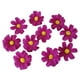 thumbnail image 5 of 10 cabezas de margaritas artificiales, flores falsas, decoración floral para festivales y manualidades. Vino rojo, 5 of 7