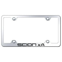 Toyota Scion xA Laser Etched Logo Wide Body License Plate Frame (Chrome)