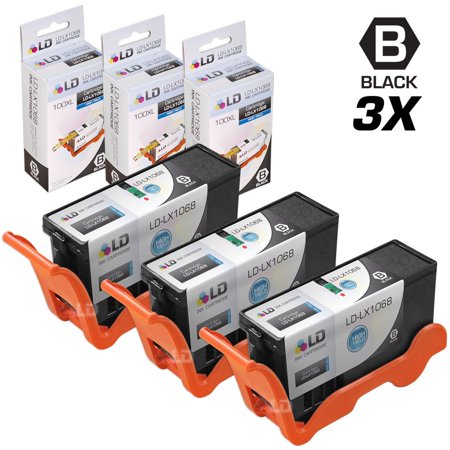 LD Products Compatible 100XL/100 14N1068 Set Of 3 High Yield Black Cartridges CLEX100BKPK3AMZ