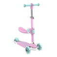 thumbnail image 5 of GOTRAX BoblooPro 3-Wheel Light-Up Kick Scooter for Kids Ages 3-8, with Folding Adjustable/Rmovable Seat, Pink, 5 of 7