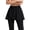 🔥 Black, variant on Sentmoon Mini Skirts High Waisted Solid Color Casual Tennis Skirts for Women with Shorts Skirt for Women Vacation Essentials for Women Comfy White Free Size