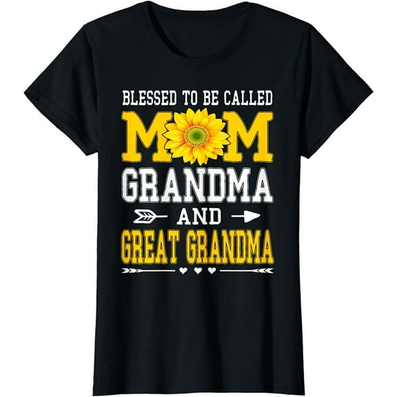 Blessed To Be Called Mom Grandma Great Grandma Mother's Day T-Shirt