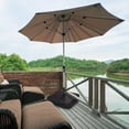 thumbnail image 2 of Patio Umbrella Stand Cross Base Parasol Holder Sand Bag Outdoor Beach 2 Pack, 2 of 7