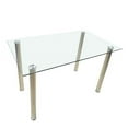 thumbnail image 4 of DEELLEEO 110CM clear color dining table set-table, 4 of 5
