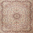 thumbnail image 1 of Ahgly Company Machine Washable Indoor Square Traditional Cherry Red Area Rugs, 3' Square, 1 of 7