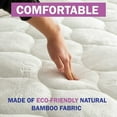 thumbnail image 3 of Twin XL Size Waterproof Premium Mattress Pad by Slumberfy, Skin-Safe Mattress Pad with Bamboo Topper, All Natural & Breathable Fabric, Quilted, Fitted Bed Cover, Cooling Mattress Topper – 39x80 in., 3 of 7