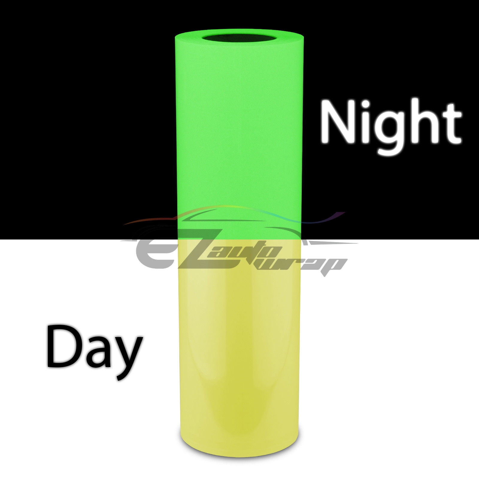 ESSMO™ Glow in The Dark Neon Yellow Transfer Vinyl HTV T-Shirt 20" Wide Roll Iron Heat Press GD02 20"x96"