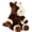 Brown, White-horse, variant on MorisMos 17.7in Curly Brown Sloth Stuffed Animal, Realistic Soft Sloth Plush Toy