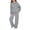 Grey, variant on Girls Boys Sweatsuit 2 Piece Outfits Hooded Sweatshirt and Sweatpants Fleece Lined Tracksui𝘁 Plain Athletic Jogger Sets Warm