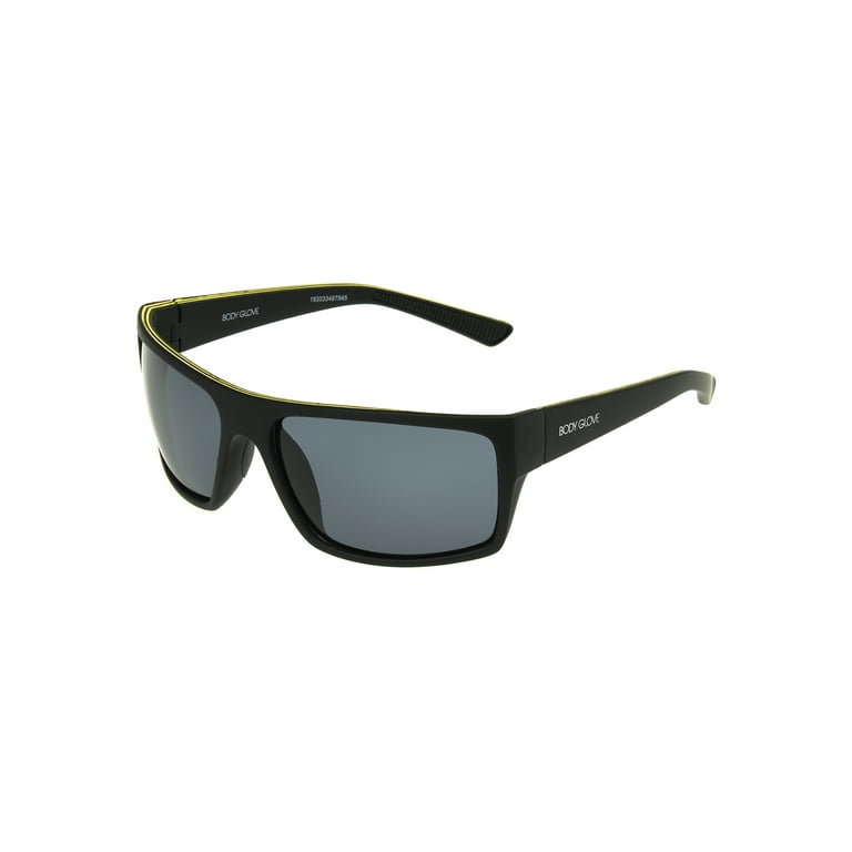 Body Glove Men's Wrap Sunglasses - Black - Each