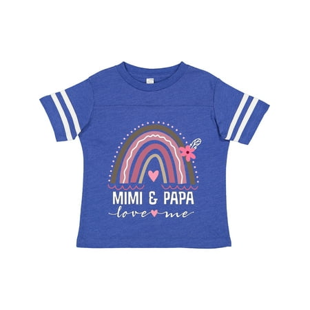 

Inktastic Mimi and Papa Love Me Rainbow Gift Toddler Toddler Girl T-Shirt