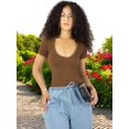 thumbnail image 4 of Player Mujer Texturizada Casual Stretch Blusa Dama Top, 4 of 5