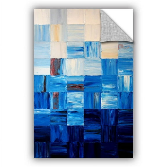 ArtAppealz Shiela Gosselin "Bluesquares" Removable Wall Art