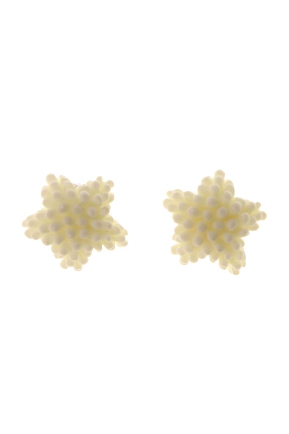 Star Stud-Earrings White Color #LQE2600
