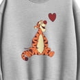 thumbnail image 2 of Winnie the Pooh - Tigger Heart Women's Oversized Fleece Crew Sweatshirt, 2 of 4