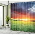 thumbnail image 4 of Ambesonne Colorful Shower Curtain, Sunset Modern View, 69"Wx84"L, Multicolor, 4 of 4