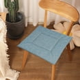 thumbnail image 4 of Leodye 1PCS Multi-color Linen Sponge Chair Pad - All-season Home Furnishing Seat Cushion -15.74×15.74×0.98inch, 4 of 8