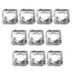 thumbnail image 2 of 20 Pcs/2 Disposable Bibs Cooktop Covers Stove Gas Cooker Cover Stove Element Covers Stove Top Protector Gas Range Foil Bib Cover, 2 of 2