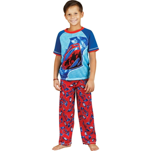 Justice League Boys' Pajama Superhero Top and Pants Sleepwear