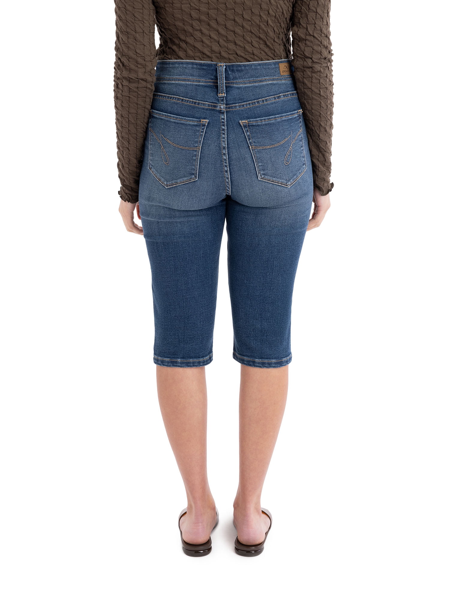 Jordache Women’s High Rise Skinny Capri, Size 2-22, 15 3/4" Inseam