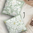 thumbnail image 4 of Floral Pillow Covers,Abstract Boho Green Reversible Pillow Covers 18x18,Neutral Botanical Flowers Throw Pillow Covers for Home Living Room Bedroom,Floral Pillow Covers Gifts for Women Girls, 4 of 5
