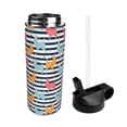 thumbnail image 2 of Sikiie Colorful Llama Print 18OZ Insulated Straw Cup, Portable Leak-proof Sports Water Bottle, Stainless Steel Water Cup Suitable for Home and Outdoor, 2 of 8