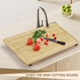 thumbnail image 5 of EuKer Large Bamboo Cutting Boards with Handle, Noodle Board Stove Cover W/Adjustable Legs & Juice Grooves for Rvs, Kitchens, Camping, 5 of 8