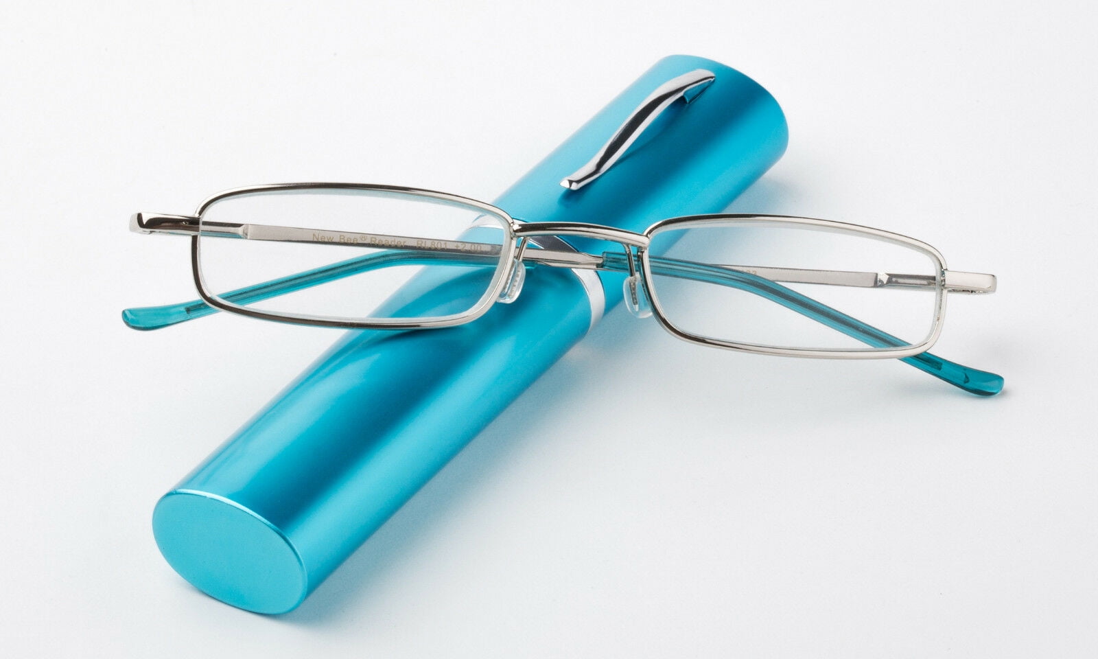 Compact Reading Glasses with Aluminum Tube Case Men Women Spring Hinge