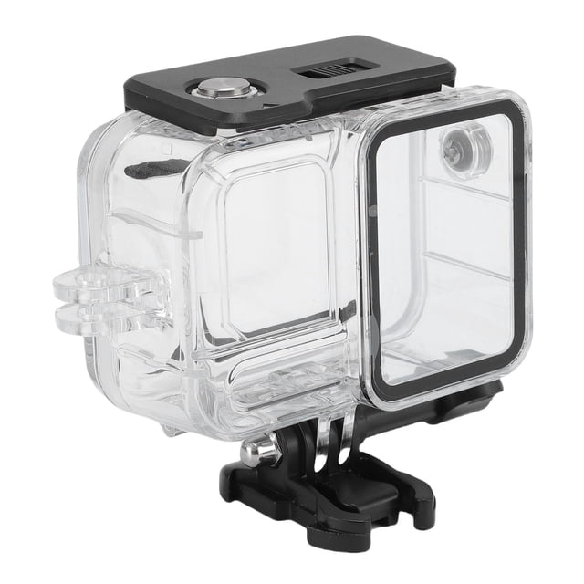 Action Camera Underwater Case, Action Camera Dive Case Horizontal Vertical Filming 197FT PC with Quick Release Mount Quick Release Screw for Ace Pro