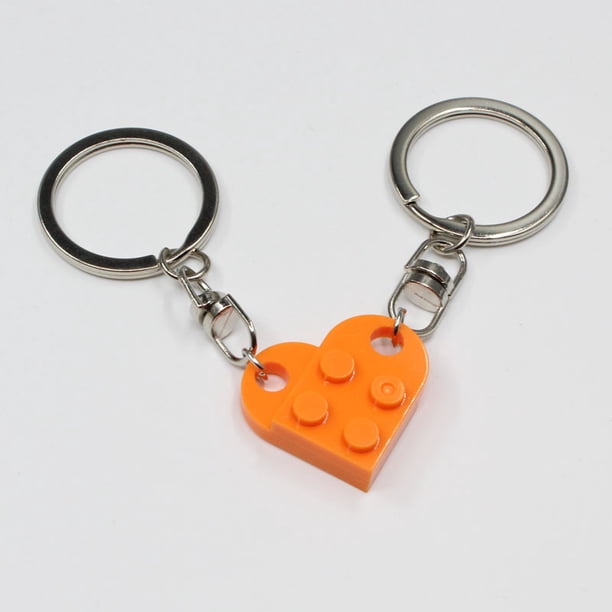 Rompecabezas personalizado llavero creativo bloques divididos empalmables amantes amor llavero