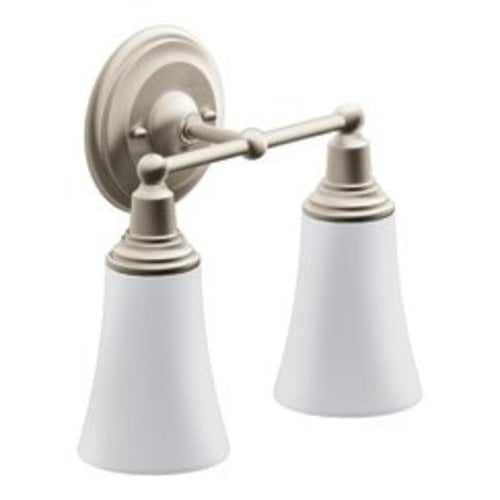 Moen Yb8262 11 96 Wide 2 Light Bathroom Fixture From The Rothbury Collection Nickel Com Light Bathroom Fixture, Moen Light Fixtures
