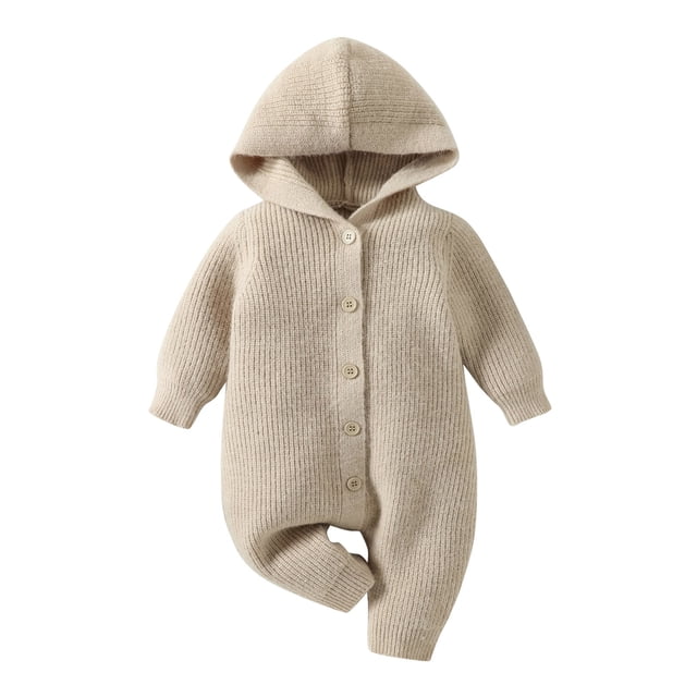 Body de bebé Odeerbi Canastilla Onesies para niños pequeños color caqui invierno Grueso