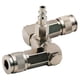 thumbnail image 3 of Air Hose Connector 2 Way Air Hose Splitter 1/4 in Accessories Fittings Swivel 360 Deg, 3 of 5