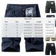 thumbnail image 4 of Sentmoon Pantalon Court pour Hommes Pantalon Utilitaire d'Extérieur pour Hommes Couleur Unie Multi-Poches Taille Extensible Coupe Fuselée Poignets Élastiques Style Workwear Pantalon Décontracté pour la Randonnée, le Voyage et l'Usage Quotidien 30-38, 4 of 9
