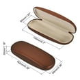 thumbnail image 2 of Uxcell Glasses Case Hard Shell, 2 Pack Eyeglass Case Eye Glasses Case Hard Protector Concise for Women Glasses, Coffee, 2 of 6