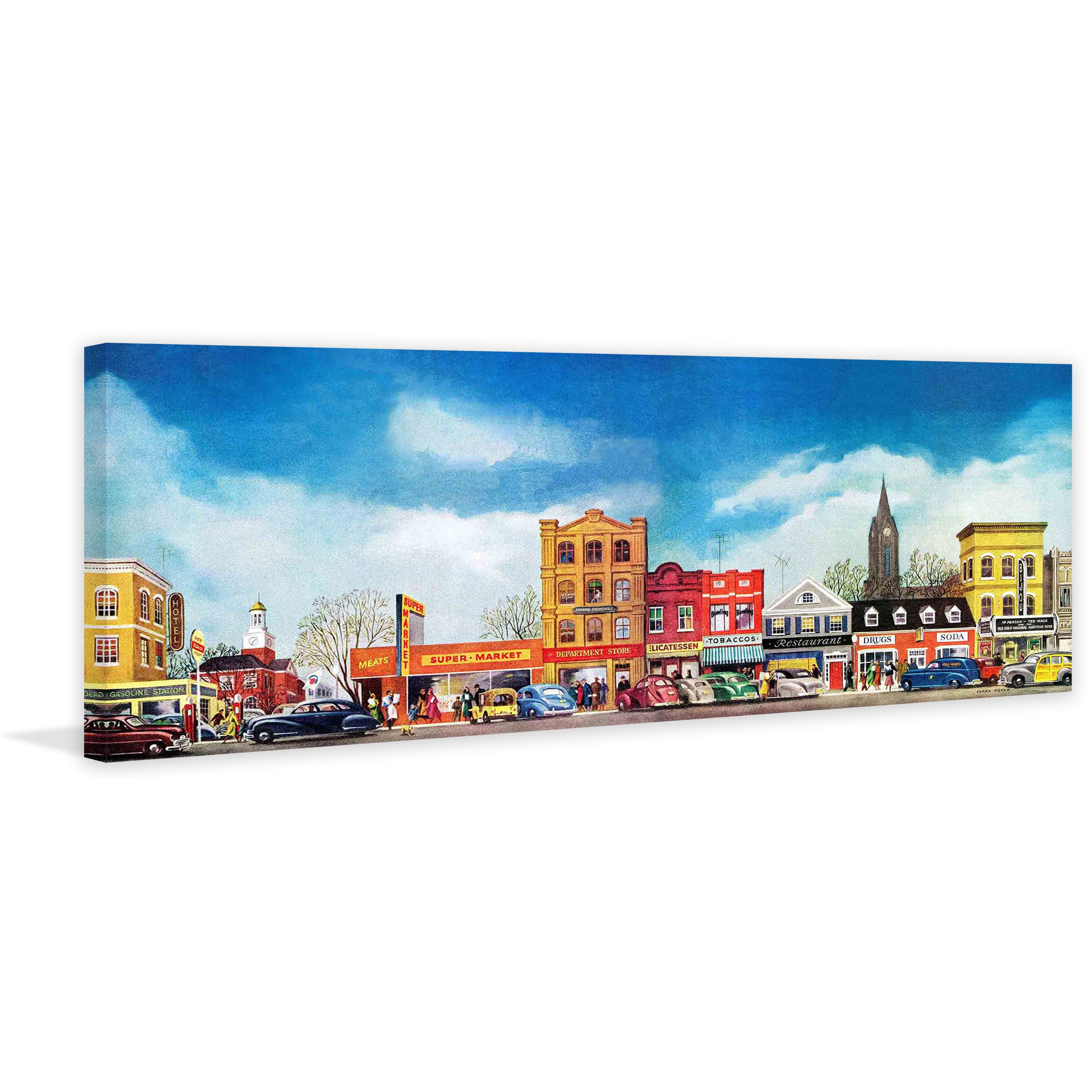 "City Life" Painting Print on Canvas
